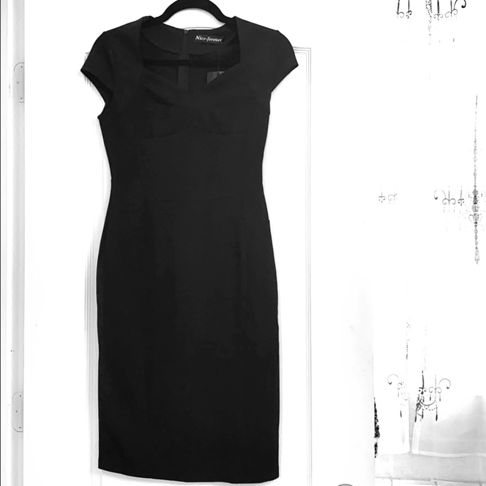 Black pencil dress